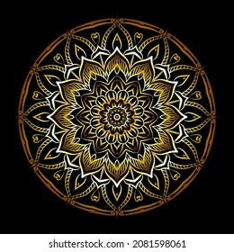 Decorative mandala design with golden arabesque pattern arabic islamic east style.
Luxury mandala design for print, poster, cover, brochure, flyer, banner.