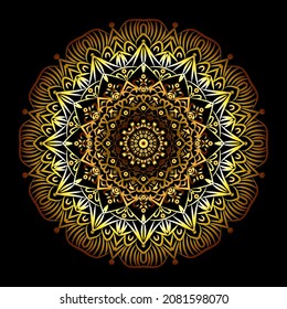 Decorative mandala design with golden arabesque pattern arabic islamic east style.
Luxury mandala design for print, poster, cover, brochure, flyer, banner.