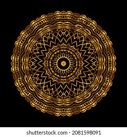 Decorative mandala design with golden arabesque pattern arabic islamic east style.
Luxury mandala design for print, poster, cover, brochure, flyer, banner.