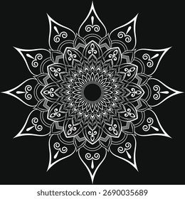 DISEÑO DE MANDALA DECORATIVO . DISEÑO GRÁFICO