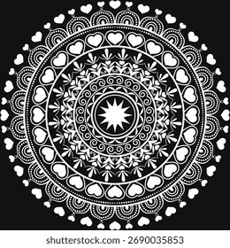 DISEÑO DE MANDALA DECORATIVO . DISEÑO GRÁFICO