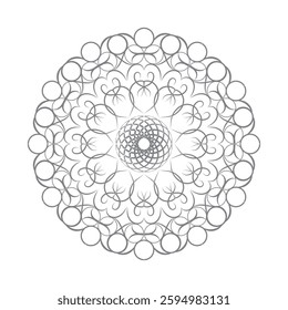 
Decorative mandala design with pastel colours