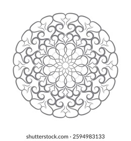 
Decorative mandala design with pastel colours