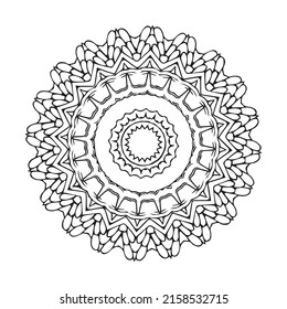 Decorative mandala design template layout 