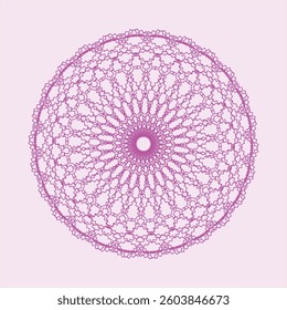Decorative mandala design vector with pastel colors