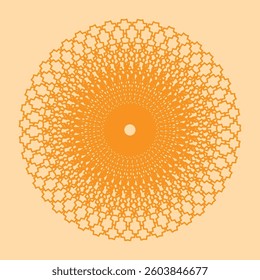 Decorative mandala design vector with pastel colors