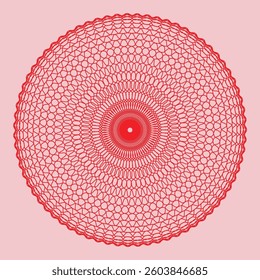 Decorative mandala design vector with pastel colors
