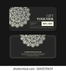 Decorative Mandala Elegant Gift Voucher