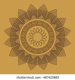 Decorative Mandala elements. Vector illustration.