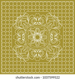 Decorative mandala flower ornament. pattern. vector. Tribal Ethnic Arabic, Indian, motif. for fashion design, wallpaper, invitation