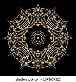 Decorative mandala flower ornament. pattern. vector. Tribal Ethnic Arabic, Indian, motif. for fashion design, wallpaper, invitation.