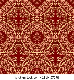 Decorative mandala flower ornament. pattern. vector. Tribal Ethnic Arabic, Indian, motif. for fashion design, wallpaper, religion, invitation.