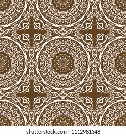 Decorative mandala flower ornament. pattern. vector. Tribal Ethnic Arabic, Indian, motif. for fashion design, wallpaper, religion, invitation.