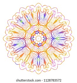 Decorative mandala flower ornament. pattern. vector. Tribal Ethnic Arabic, Indian, motif. for fashion design, wallpaper, invitation