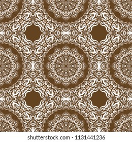 Decorative mandala flower ornament. pattern. vector. Tribal Ethnic Arabic, Indian, motif. for fashion design, wallpaper, religion, invitation.