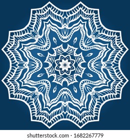 Decorative mandala flower ornament. pattern. vector. Tribal Ethnic Arabic, Indian, motif. for fashion design, wallpaper, invitation
