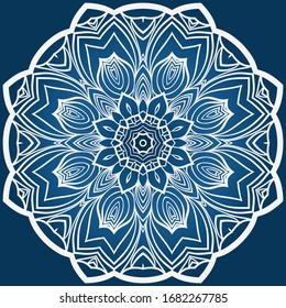 Decorative mandala flower ornament. pattern. vector. Tribal Ethnic Arabic, Indian, motif. for fashion design, wallpaper, invitation