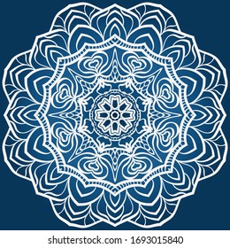 Decorative mandala flower ornament. pattern. vector. Tribal Ethnic Arabic, Indian, motif. for fashion design, wallpaper, invitation