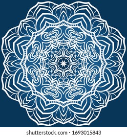 Decorative mandala flower ornament. pattern. vector. Tribal Ethnic Arabic, Indian, motif. for fashion design, wallpaper, invitation