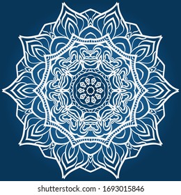 Decorative mandala flower ornament. pattern. vector. Tribal Ethnic Arabic, Indian, motif. for fashion design, wallpaper, invitation