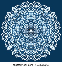 Decorativo adorno floral de mandala. patrón. vectorial. Étnica tribal árabe, india, motivo. diseño de moda, tapicería, invitación