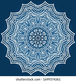 Decorative mandala flower ornament. pattern. vector. Tribal Ethnic Arabic, Indian, motif. for fashion design, wallpaper, invitation
