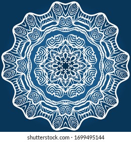 Decorative mandala flower ornament. pattern. vector. Tribal Ethnic Arabic, Indian, motif. for fashion design, wallpaper, invitation