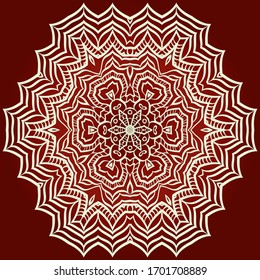 Dekorative Mandalaflordekoration.Muster. Vektorillustration. Ethnisch-arabisch-ethnisch-indisch-arabisch, motif. Modedesign, Tapete, Einladung
