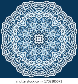 Decorative mandala flower ornament. pattern. vector. Tribal Ethnic Arabic, Indian, motif. for fashion design, wallpaper, invitation