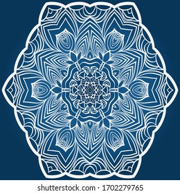 Decorative mandala flower ornament. pattern. vector. Tribal Ethnic Arabic, Indian, motif. for fashion design, wallpaper, invitation