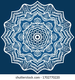 Decorative mandala flower ornament. pattern. vector. Tribal Ethnic Arabic, Indian, motif. for fashion design, wallpaper, invitation