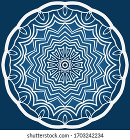 Decorative mandala flower ornament. pattern. vector. Tribal Ethnic Arabic, Indian, motif. for fashion design, wallpaper, invitation