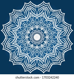 Decorativo adorno floral de mandala.patrón. vectorial. Étnica tribal árabe, india, motivo. diseño de moda, tapicería, invitación