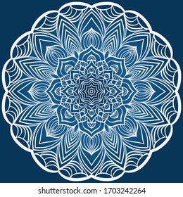 Dekorative Mandalaflordekoration.Muster. Vektorillustration. Ethnisch-arabisch-ethnisch-indisch-arabisch, motif. Modedesign, Tapete, Einladung