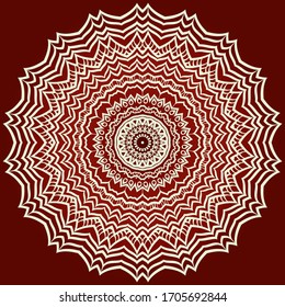 Decorative mandala flower ornament. pattern. vector. Tribal Ethnic Arabic, Indian, motif. for fashion design, wallpaper, invitation