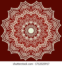 Decorative mandala flower ornament. pattern. vector. Tribal Ethnic Arabic, Indian, motif. for fashion design, wallpaper, invitation