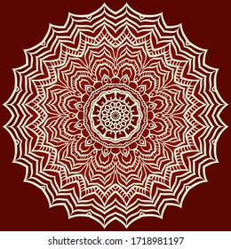 Decorative mandala flower ornament. pattern. vector. Tribal Ethnic Arabic, Indian, motif. for fashion design, wallpaper, invitation