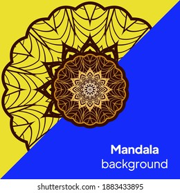 Decorative mandala ornament. Vector illustration