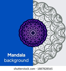Dekorative Mandala-Ornament. Vektorgrafik