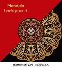 Decorative mandala ornament. Vector illustration