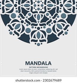 decorative mandala ornamental background design template