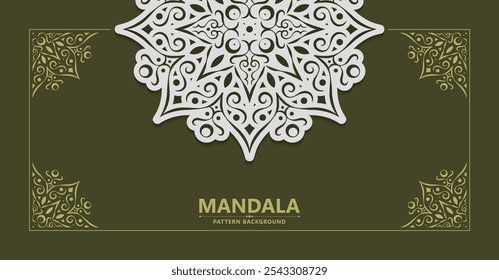 decorative mandala ornamental background design template