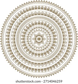 Mandala decorativo con diseño de Vector ornamental