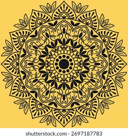 Decorative Mandala Pattern Art | Abstract Floral Geometry Ornament | Sacred Boho Symmetry Vector | Spiritual Decorative Artwork for Meditation and Interior Design