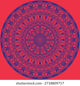 Decorative Mandala Pattern Art | Abstract Floral Geometry Ornament | Sacred Boho Symmetry Vector | Spiritual Decorative Artwork for Meditation and Interior Design