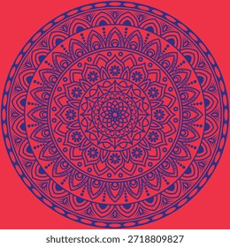 Decorative Mandala Pattern Art | Abstract Floral Geometry Ornament | Sacred Boho Symmetry Vector | Spiritual Decorative Artwork for Meditation and Interior Design
