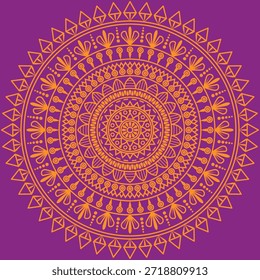 Decorative Mandala Pattern Art | Abstract Floral Geometry Ornament | Sacred Boho Symmetry Vector | Spiritual Decorative Artwork for Meditation and Interior Design