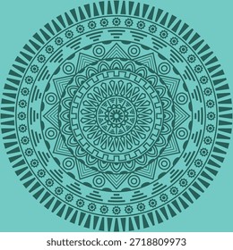 Decorative Mandala Pattern Art | Abstract Floral Geometry Ornament | Sacred Boho Symmetry Vector | Spiritual Decorative Artwork for Meditation and Interior Design