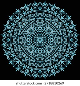 Decorative Mandala Pattern Art | Abstract Floral Geometry Ornament | Sacred Boho Symmetry Vector | Spiritual Decorative Artwork for Meditation and Interior Design