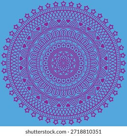 Decorative Mandala Pattern Art | Abstract Floral Geometry Ornament | Sacred Boho Symmetry Vector | Spiritual Decorative Artwork for Meditation and Interior Design